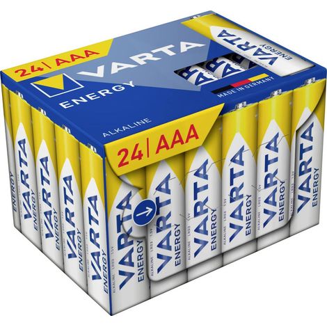 Varta VARTA Energy AAA Cube Pack24 Batteria Ministilo (AAA) Alcalina/manganese 1.5 V 24 pz.