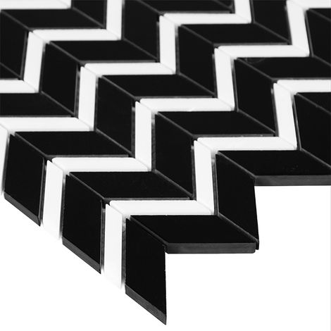 Mosaïque Pure Black Chevron Mix (1/5)
