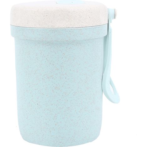 300ml portable porridge cup, sealed porridge container with lid (green)