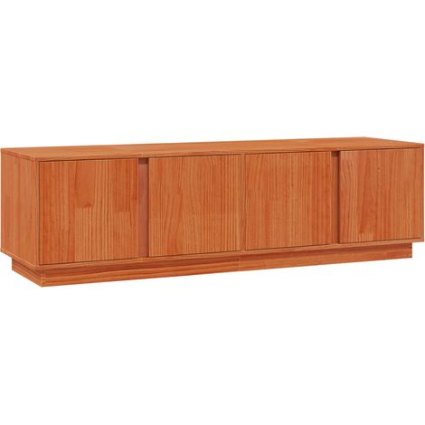 Maison Exclusive - Mobile TV Marrone Cera 140 x 40 x 40 cm Legno di pino massiccio