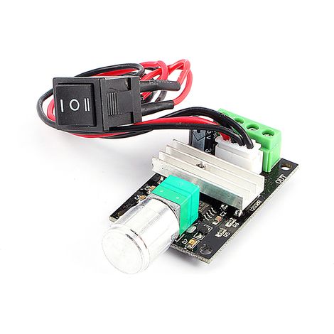 Contrôleur de vitesse pour moteur CC Wish-PWM 6-28 V 3 A avec interrupteur (1/4)
