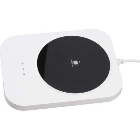Chauffe-tasse intelligent à température constante de 55 °C, alimentation USB, chauffe-tasse électrique pour bureau, 9 V, blanc