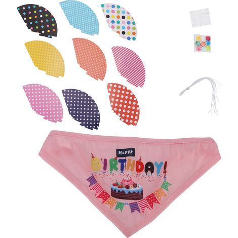 Chapeau d'anniversaire pour chien, chapeau créatif pour fête d'anniversaire d'animal de compagnie, chapeau rose pour chien d'un an. Fournitures pour chapeau d'anniversaire créatif. (1/5)