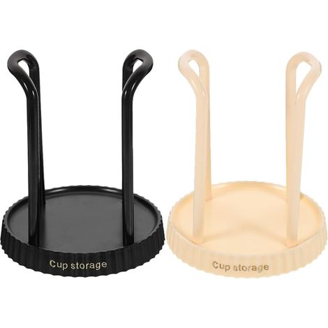 Organisateur de Tasses à Café Support Pratique 2 Pièces en Abs Bords Lisses et Robustesse Design Moderne pour Lounges et Restaurants pour Station Café (1/5)