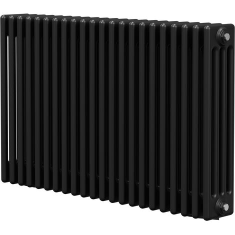 Colore Colosseum Matt Black 600mm x 988mm Quadruple Panel Radiator (1/5)