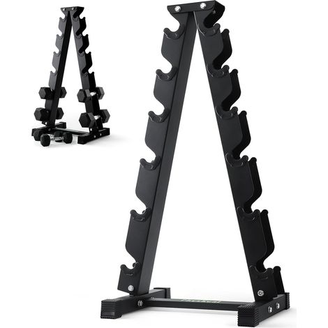 Support d'haltères en acier pour salle de sport en 3/5/6 niveaux (1/5)