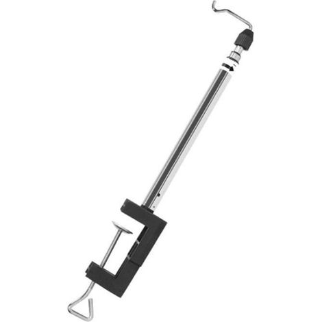 Support Télescopique 3 Sections Pour Perceuse - Fixation Horizontale Ou Verticale Sur Établi - Acier Et Plastique - 1 Pièce (1/5)
