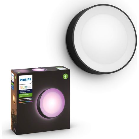 Philips Hue White and Color Ambiance Daylo, Lampada da Parete Smart per Esterni, LED Integrato, Alluminio, Nero (1/5)