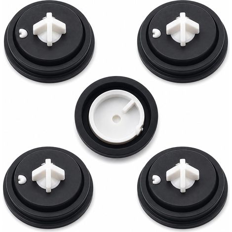 5 Pièces Joint Chasse D'eau WC, Membrane Chasse D'eau en Caoutchouc, Joints de Diaphragme à Entrée Latérale, Rondelles de Diaphragme en Caoutchouc pour Robinet Flotteur, Universel Toilettes (1/5)