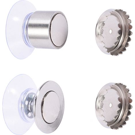 Support porte-savon magnétique en acier inoxydable, fixation murale par ventouse, égouttoir à savon pour cuisine, salle de bain et WC (1/3)