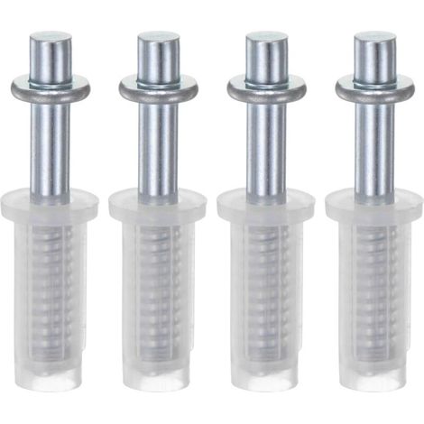 Juego de 4 pivotes superiores de doble hoja de 9,5 mm con resorte para puertas plegables tipo acordeón. (1/5)