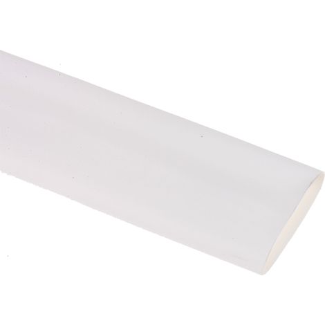 Gaine thermorétractable RS PRO, Dia. 19.1mm Blanc rétreint 2:1, 1.2m ( Prix pour Paquet de 5 )