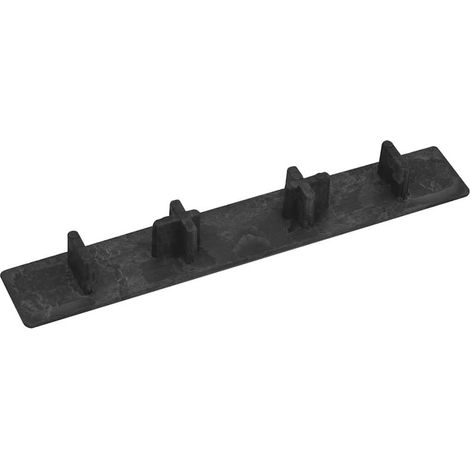 Embouts de terrasse 10 pcs Noir Plastique (1/5)