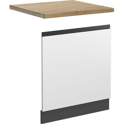Façade R-Line, Blanc, 60 cm , PT Chêne, Vicco