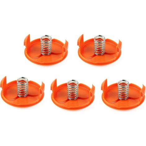 Lot de 5 capuchons de bobine pour coupe-bordures Black & Decker ST1823, Besta525, Besta528, Besta530 - ABS