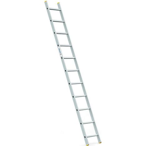 Echelle simple StablePro 11 marches en aluminium, légère et durable, hauteur de travail maximale 3,98m, garantie 5 ans, charge maximale 150kg, Hostrom