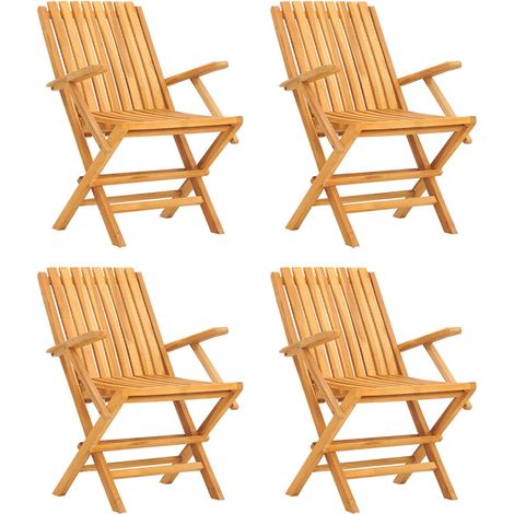 Maison Exclusive - Sedie Pieghevoli 4pz 61x67x90cm Legno Massello Teak (1/5)