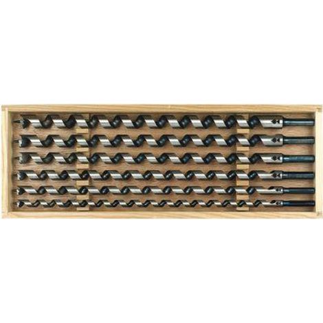 FISCH Schlangenbohrer-Kassette Länge 460 mm 6-teilig in Holzkassette (1/2)