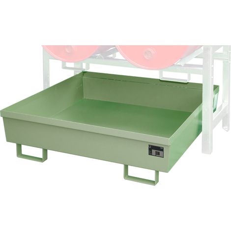Bauer Auffangwanne FRA-2, 1380x580x850mm, 280l, Resedagrün