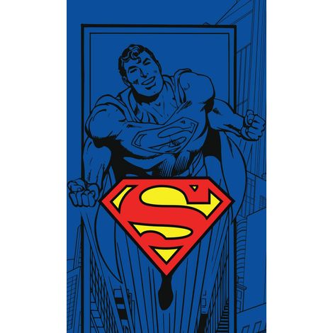 Serviette bébé Superman 100 % coton 30 x 50 cm