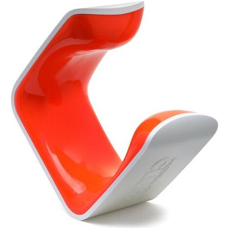 Soporte de pared para bicicleta MTB XL blanco y naranja Hornit Clug blanco y naranja - Soporte para bicicleta XL