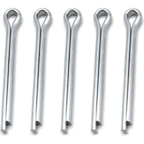 Ersandy – Goupille fendue galvanisée 4mm x 36mm – Lot de 10 pièces – Pour automobiles et réparations – Acier résistant à la corrosion (1/4)