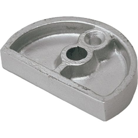 KWS Unterlage für Türpuffer 1558 Aluminium, H 10mm silberfarbig elox. (1/4)