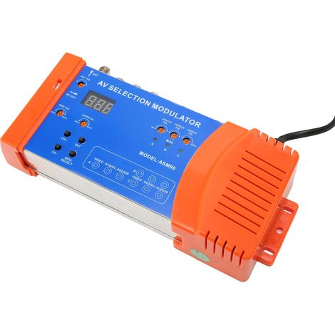Modulateur de sélection AV professionnel PAL NTSC, modulateur RF VHF UHF standard pour téléviseur domestique, prise américaine 100-240 V (1/5)