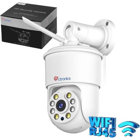 Caméra de surveillance 4G - CTRONICS - 5MP Ultra HD - Vision nocturne couleur - Détection IA - Étanche (1/5)