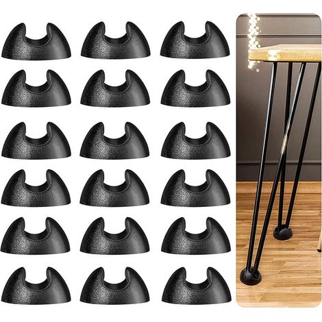 16 Pièces Protection Pied de Chaise,Patin Chaise Silicone Tampon Chaise,Casquettes pour Jambes De Meubles Rondes, Protège Jambes de Chaise, pour Pieds de Chaise et de Table (Rond 10mm-12mm) (1/5)