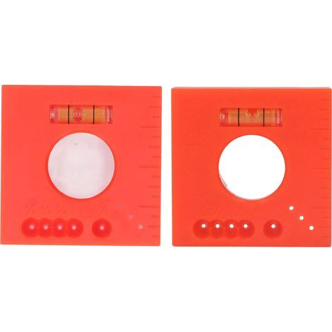 2Pièces Règle de Marques Offset Multifonction Parallèle à niveau et 45° pour Coupe et Marquage ABS (1/5)