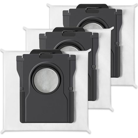DREAME 3 sacs à poussière de 3,2 L compatibles DREAME L10s Ultra Gen2/L50 ProUltra/X50 Ultra/X50 Master/L40s Pro Ultra/L40UltraAE/Aqua10 Ultra série/Matrix10 Ultra