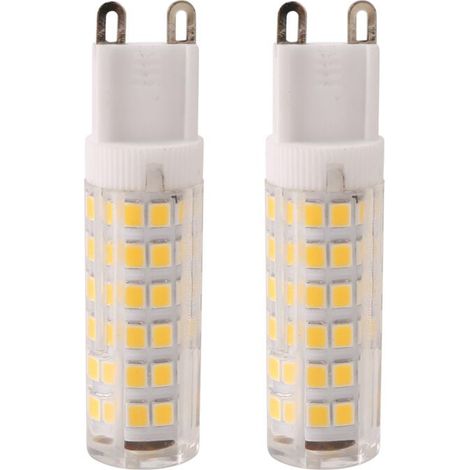 Pack De 2 Ampoules LED G9 7W 550 Lm Équivalent 60W Halogène Blanc Chaud 3000K Angle 360° (1/4)