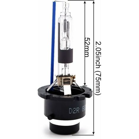 D2R Xenon HID Ampoule Lampe Phare 8000K 35W Blanc Froid Remplacer pour Halogène ou LED Ampoule Extérieures 12V(2 pièces) (1/4)