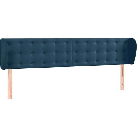 Maison Exclusive - Cabecero de terciopelo azul oscuro 183x23x78/8 (1/5)