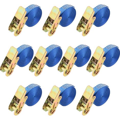 Sangles de fixation, Longueur 6M, Largeur 1 pouce, Résistance à la traction 800 kg, Paquet de 10, Design sans fin (1/5)