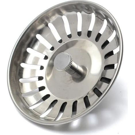 Filtre de remplacement en acier inoxydable, 1 pièce,80mm, pour bassin d'eau de cuisine, égouttoir d'évier, panier à lixivions (1/5)