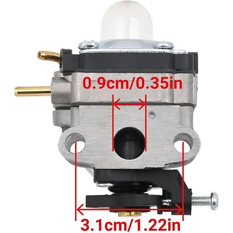 Carburateur 753-06258A pour tondeuse à gazon Ryobi RY251PH RY252CS RY253SS 25cc (1/5)