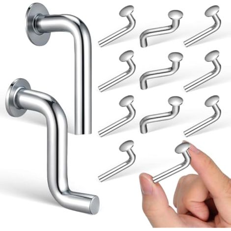 50 goupilles de sécurité de type L/S pour rayonnages, clips de verrouillage rivetés, goupilles pour rayonnages à palettes, sécurité des étagères, stockage en entrepôt et garage (1/5)