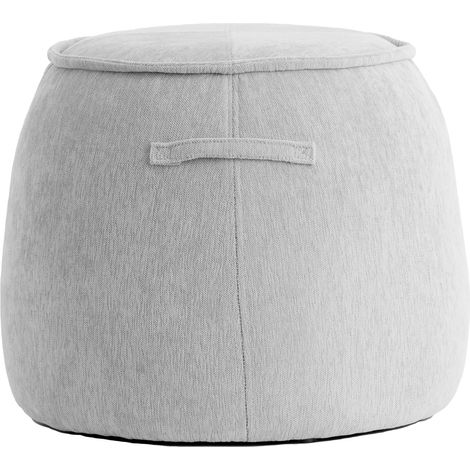 Light & Living Pouf SIBIU in Sandfarbiger Polsterung – Ø50x40 cm