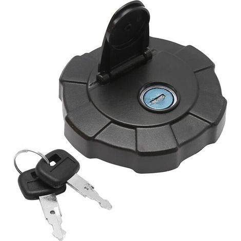 Tapón del depósito de combustible de la excavadora, tapón del depósito de combustible con cerradura RD411-51122 41151122 para tapón del depósito de combustible (1/2)