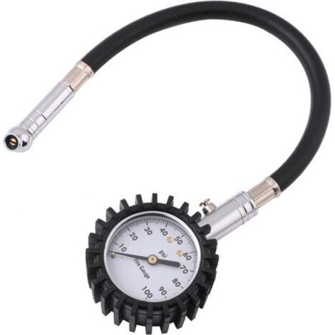Manomètre robuste Pour tester la pression des pneus de voiture et de moto, 60 PSIdengyank (1/4)