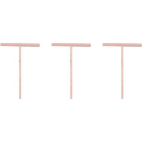 Praktisches 3-teiliges T-förmiges Crêpe-Pfannenset, Crêpe-Teig, Holzstäbchen, Küchenutensilien-Set für DIY-Projekte zu Hause, 1 Stück - Crezuo