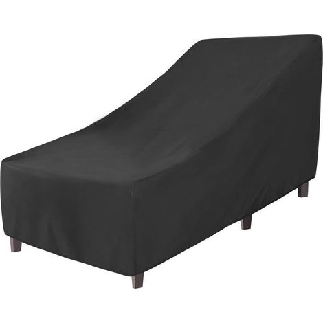(200x75x40/70cm) Housse Transat Jardin Exterieur, 600D Housse Transat Imperméable, Housse de Chaise Longue, Coupe Vent, Anti Pluie, Anti Froid, Housse de Protection Bain de Soleil , (1/5)