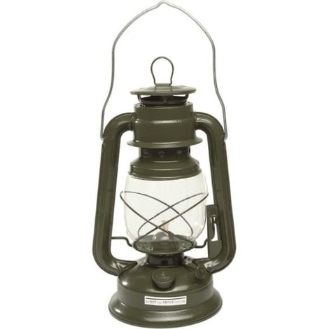 Unisex — Windfeste Laterne für Erwachsene (Art.-Nr. 14965000), Grün, 28 cm — Ideal für Camping