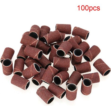 100 bandes abrasives pour ongles, embouts ponceuses manucure pédicure, accessoires fraise électrique, lot de 100 pièces
