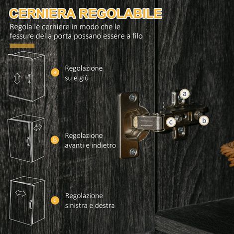 Armoire verticale avec tiroirs et placard noir, 101x39x180 cm, pour cuisine ou salle de bain, meuble de rangement en bois (1/5)