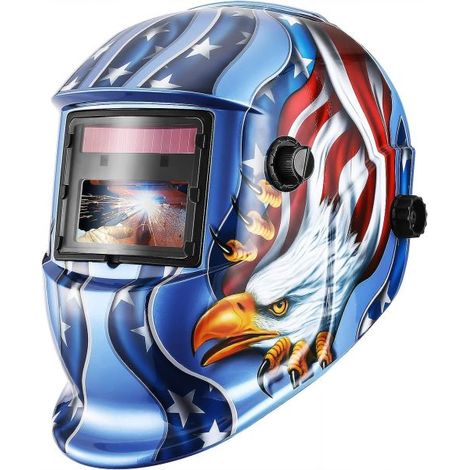 Maschera per Saldatore Autoscurante Tonalità Regolabile LCD per MIG TIG MAG MMA Aquila