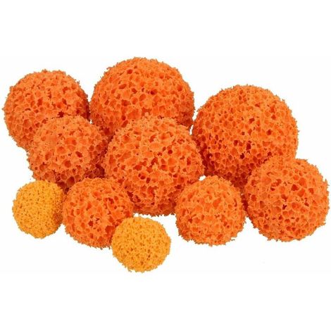 Le Sanitaire – Balles de nettoyage BCG en caoutchouc mousse – Lot de 10 pièces – Pour élimination résidus d'étanchéité dans tuyauterie – Dimensions 20 à 40 mm