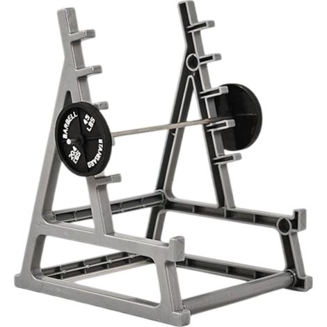 Porte-stylo en forme de support à haltères, idéal pour les passionnés de fitness et d'haltérophilie. Décoration originale sur le